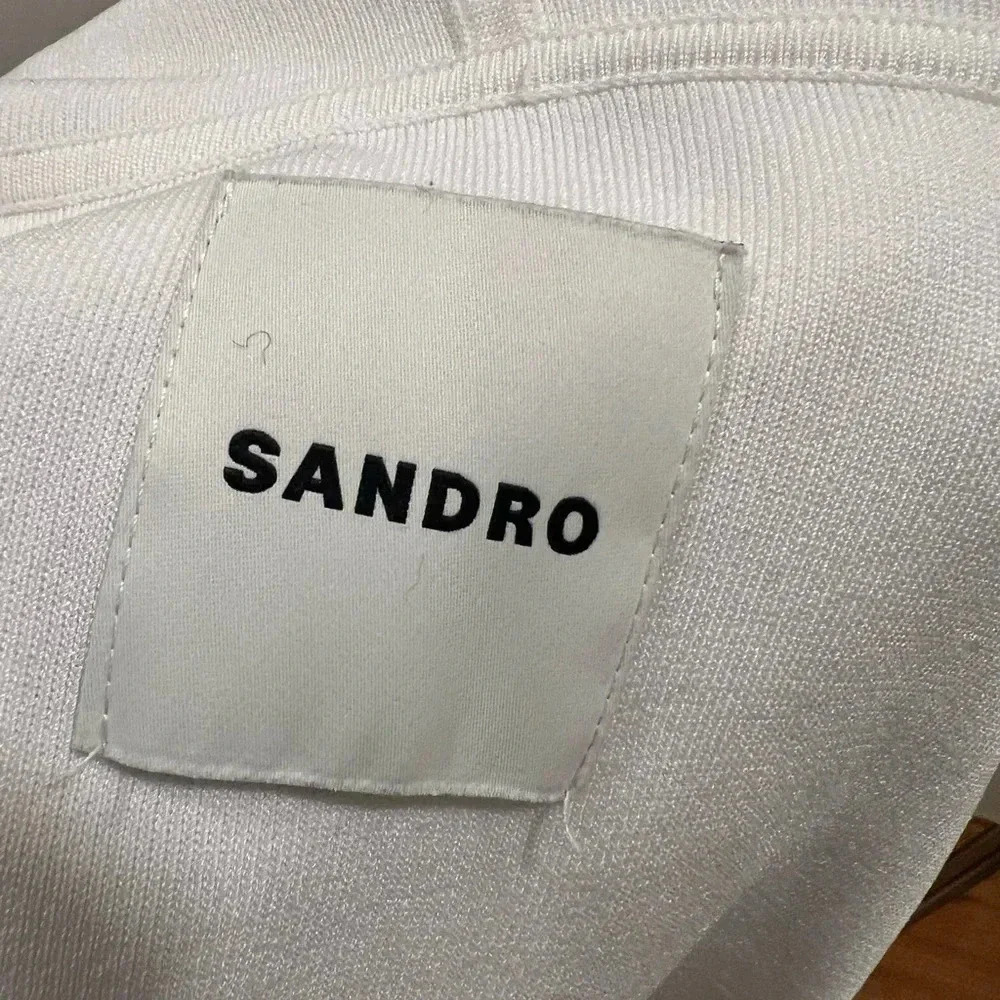 SANDRO | Reynold logo-embroidered zip-up hoodie | White | XL | NWT - Picture 7 of 9